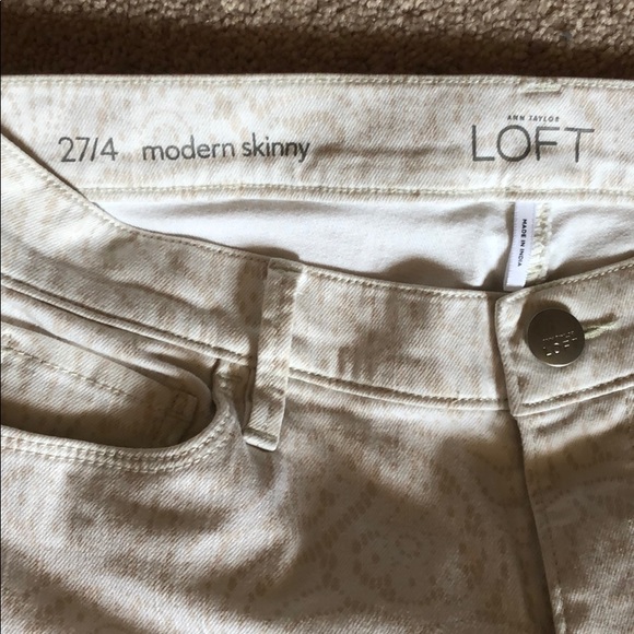 Ann Taylor Loft Modern Skinny Jeans - Paisley - Picture 4 of 6